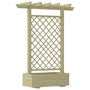 Voir la diapositive 1 : VIDAXL Jardiniere pergola 162 x 56 x 204 cm Bois