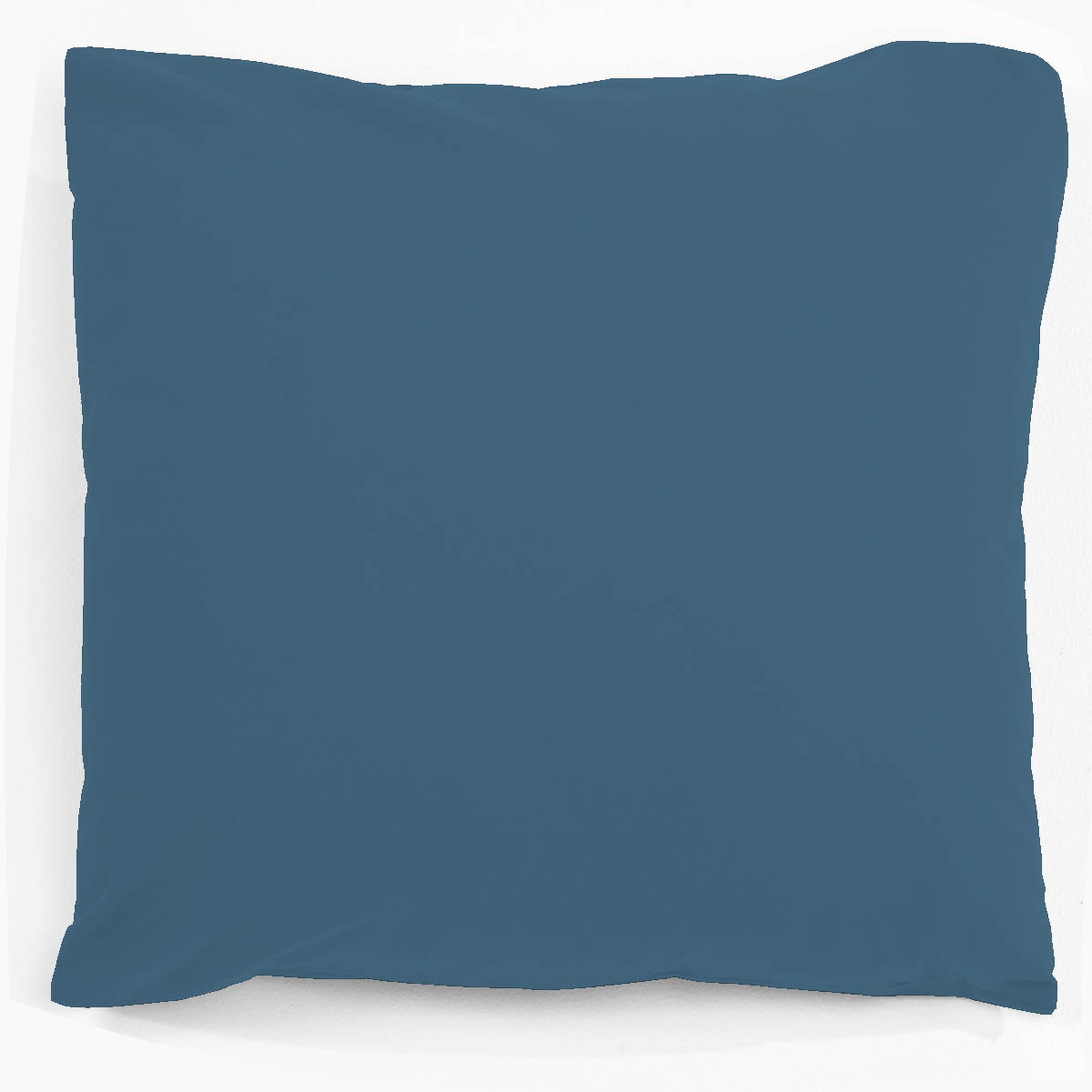 Voir la diapositive 2 : Taie d'oreiller unie en coton 47 fils 