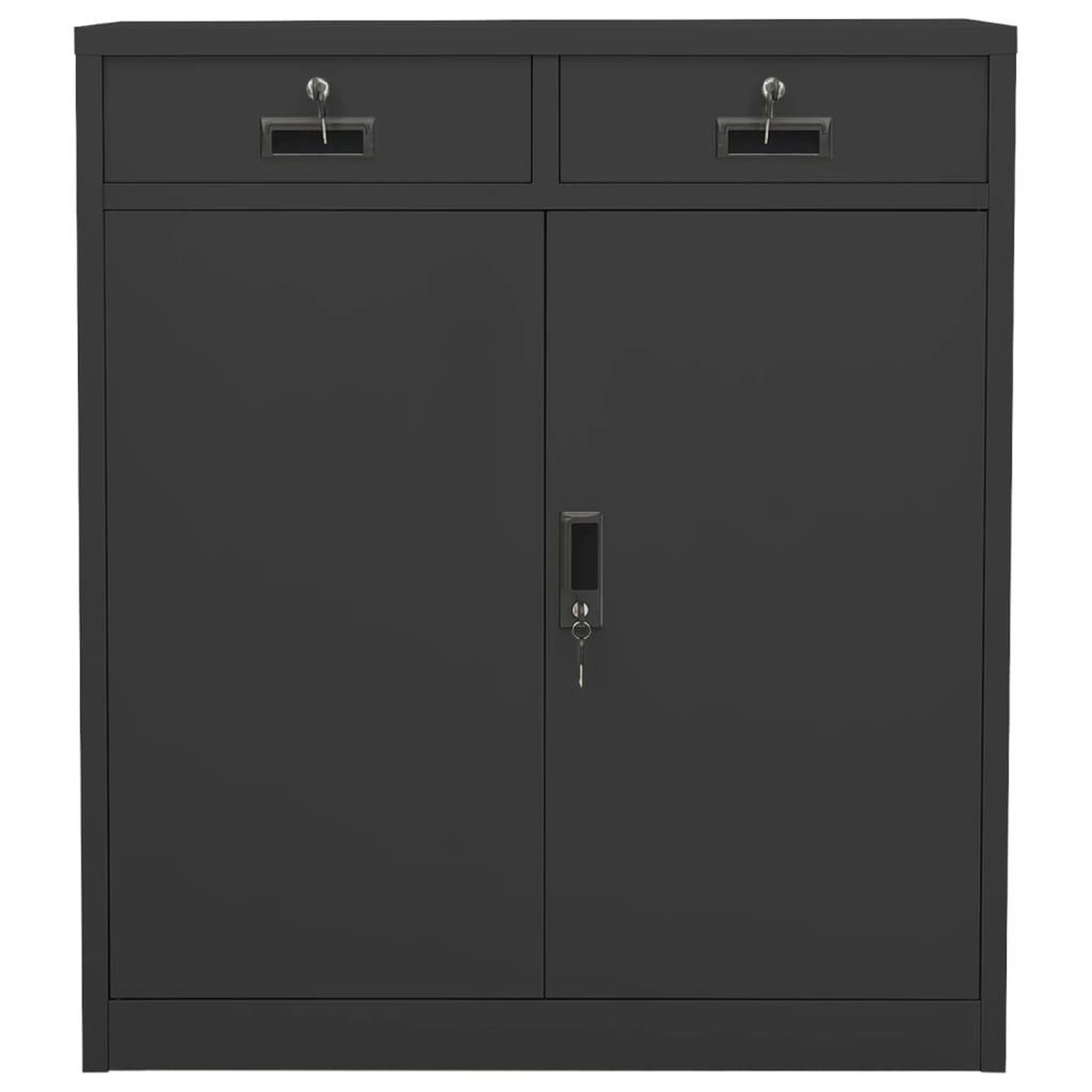Voir la diapositive 2 : VIDAXL Armoire de bureau Anthracite 90x40x102 cm Acier