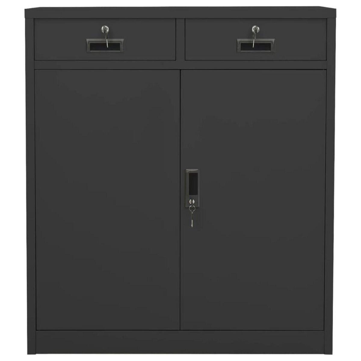 VIDAXL Armoire de bureau Anthracite 90x40x102 cm Acier