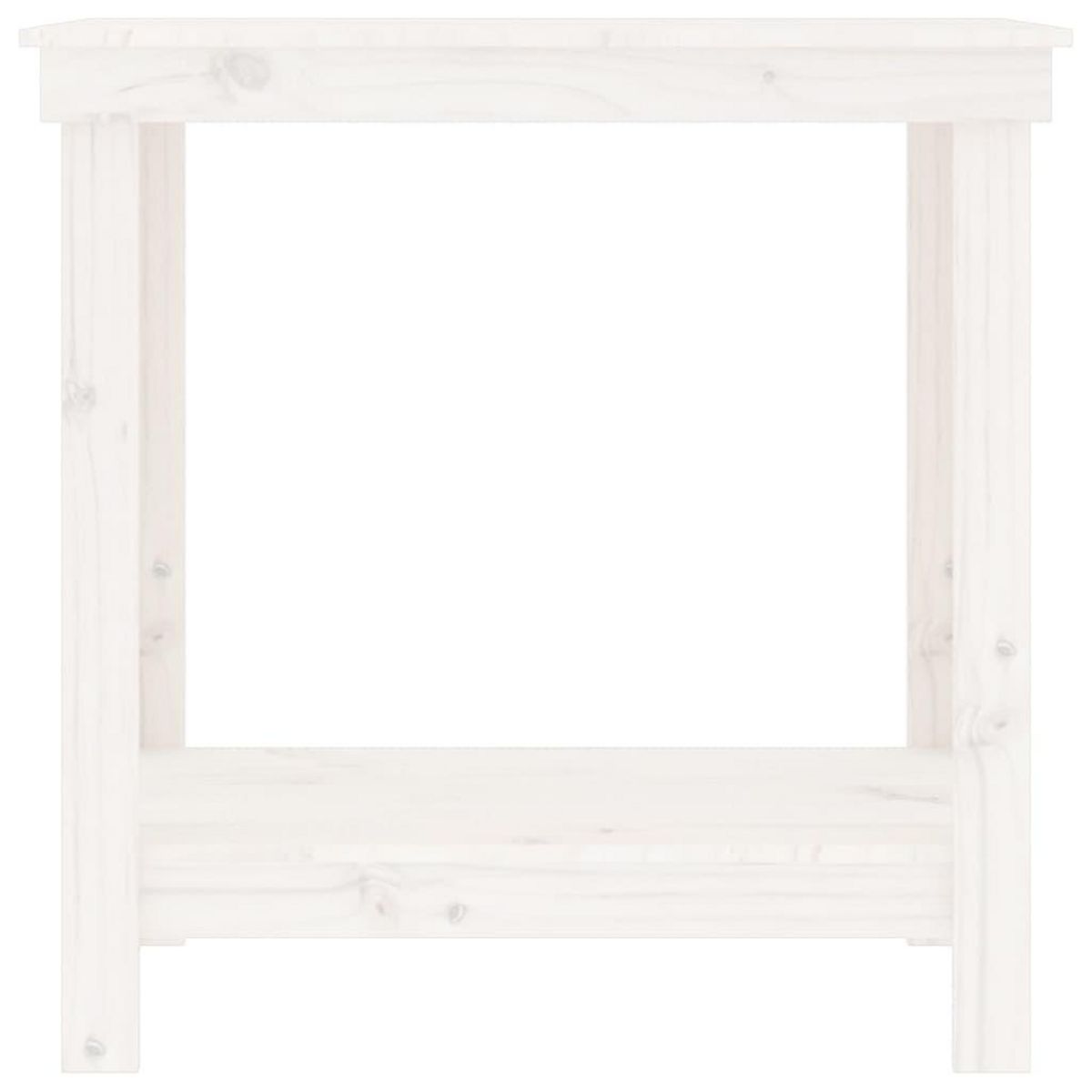 VIDAXL Banc de travail Blanc 80x50x80 cm Bois de pin massif
