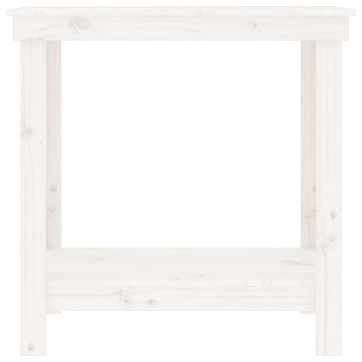 VIDAXL Banc de travail Blanc 80x50x80 cm Bois de pin massif