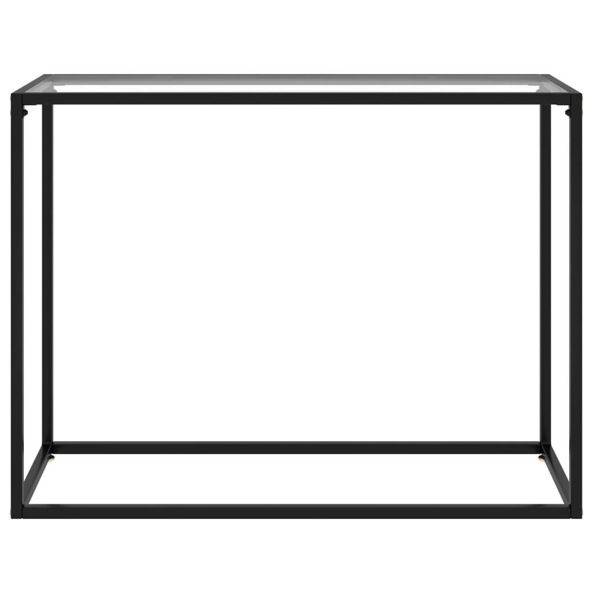 Voir la diapositive 2 : VIDAXL Table console Transparent 100x35x75 cm Verre trempe