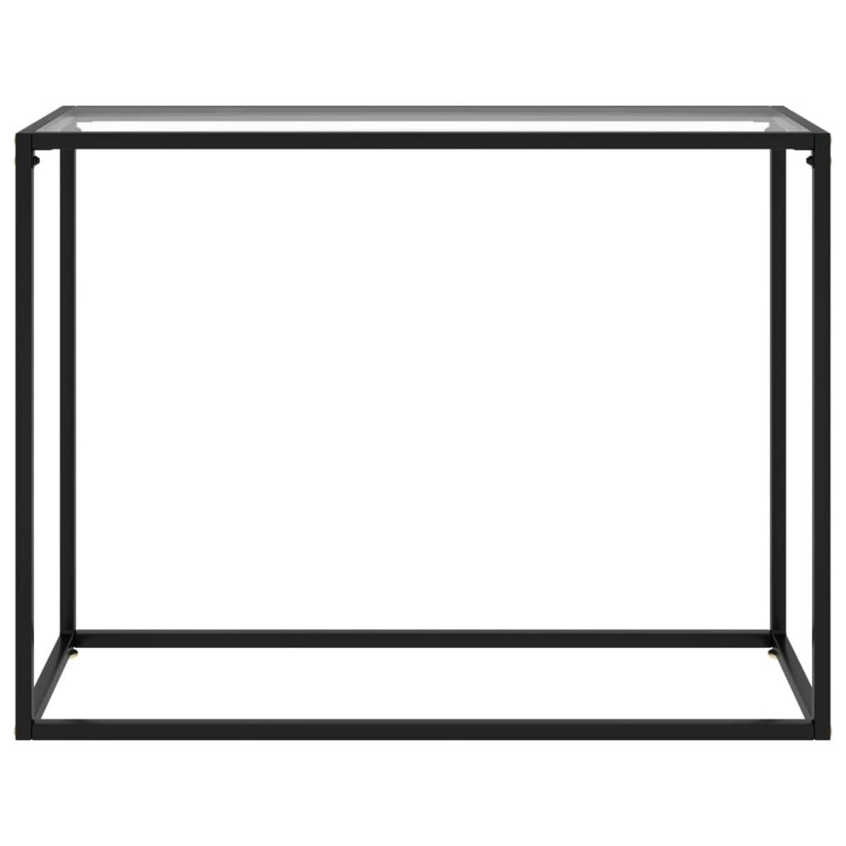VIDAXL Table console Transparent 100x35x75 cm Verre trempe