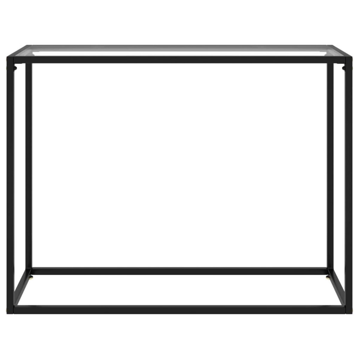 VIDAXL Table console Transparent 100x35x75 cm Verre trempe