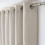 Voir la diapositive 4 : TOILINUX Rideau aspect chenillé - 140 x 240 cm - Ecru