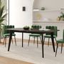Voir la diapositive 2 : Rendez vous déco Table rectangulaire 4/6 personnes extensible en bois clair 150/180 cm - Oman