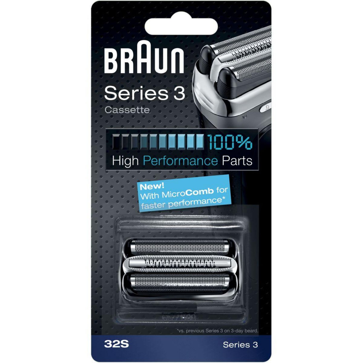 BRAUN tête de rasoir Cassette 32B series 3 silver