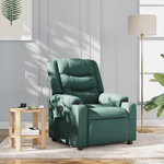 VIDAXL Fauteuil inclinable Vert fonce Tissu