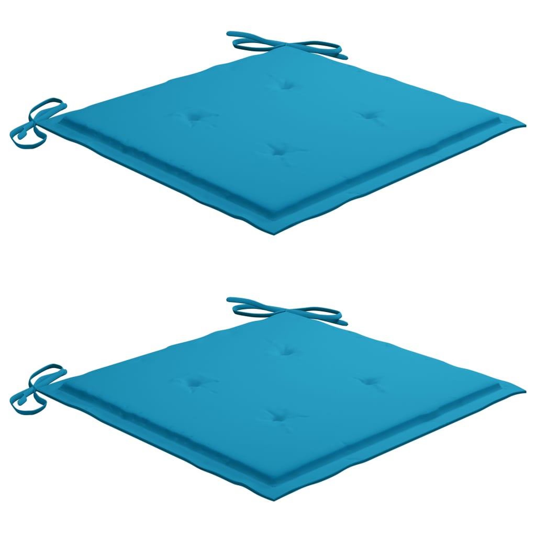 Voir la diapositive 5 : VIDAXL Chaise a bascule avec coussin bleu Bois de teck solide