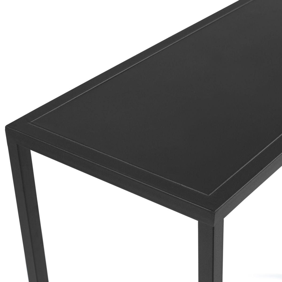 ID MARKET Console DAVIS en métal noir mat design industriel