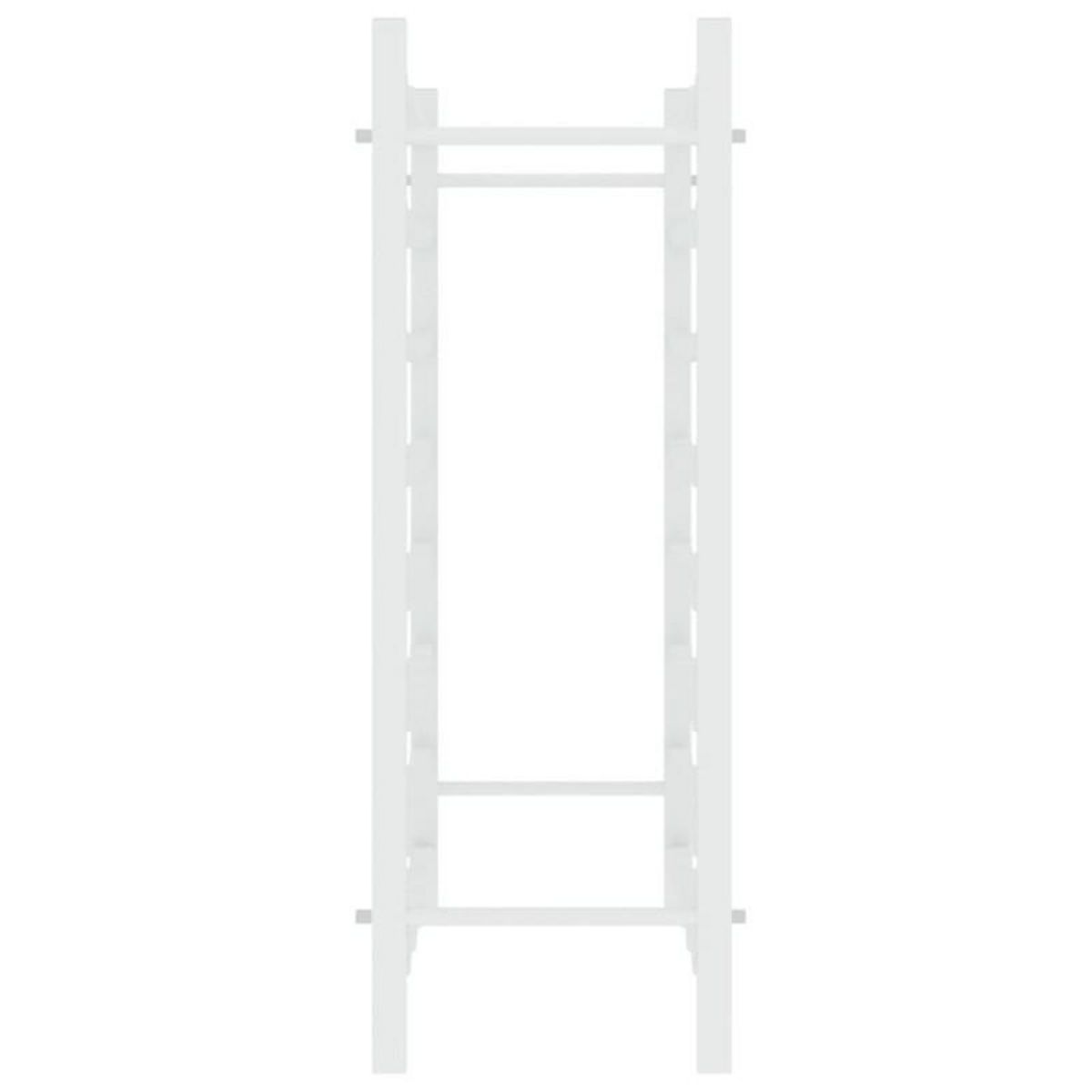 VIDAXL Casier à bouteilles pour 48 bouteilles Blanc Métal