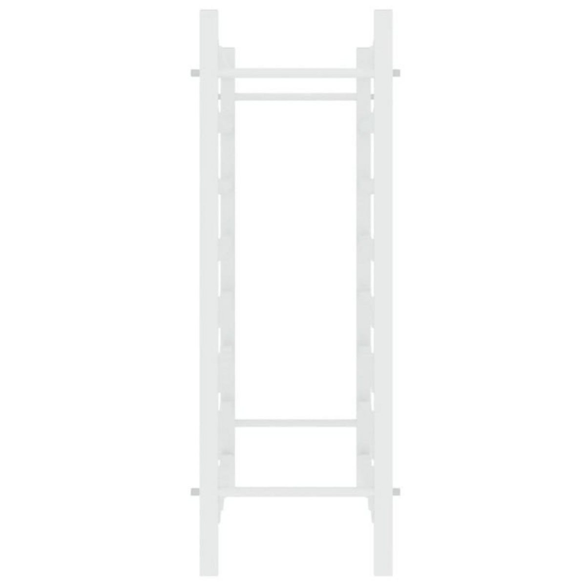 VIDAXL Casier à bouteilles pour 48 bouteilles Blanc Métal