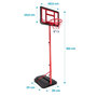 Voir la diapositive 5 : BUMBER Panier de basket sur Pied Evolutif DENVER hauteur réglable de 1.05m à 1.65m Ballon et Pompe inclus