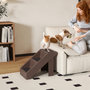 Voir la diapositive 6 : PAWHUT Escalier pour chien pliable - 3 marches antidérapantes - max. 10Kg - PP noir chocolat