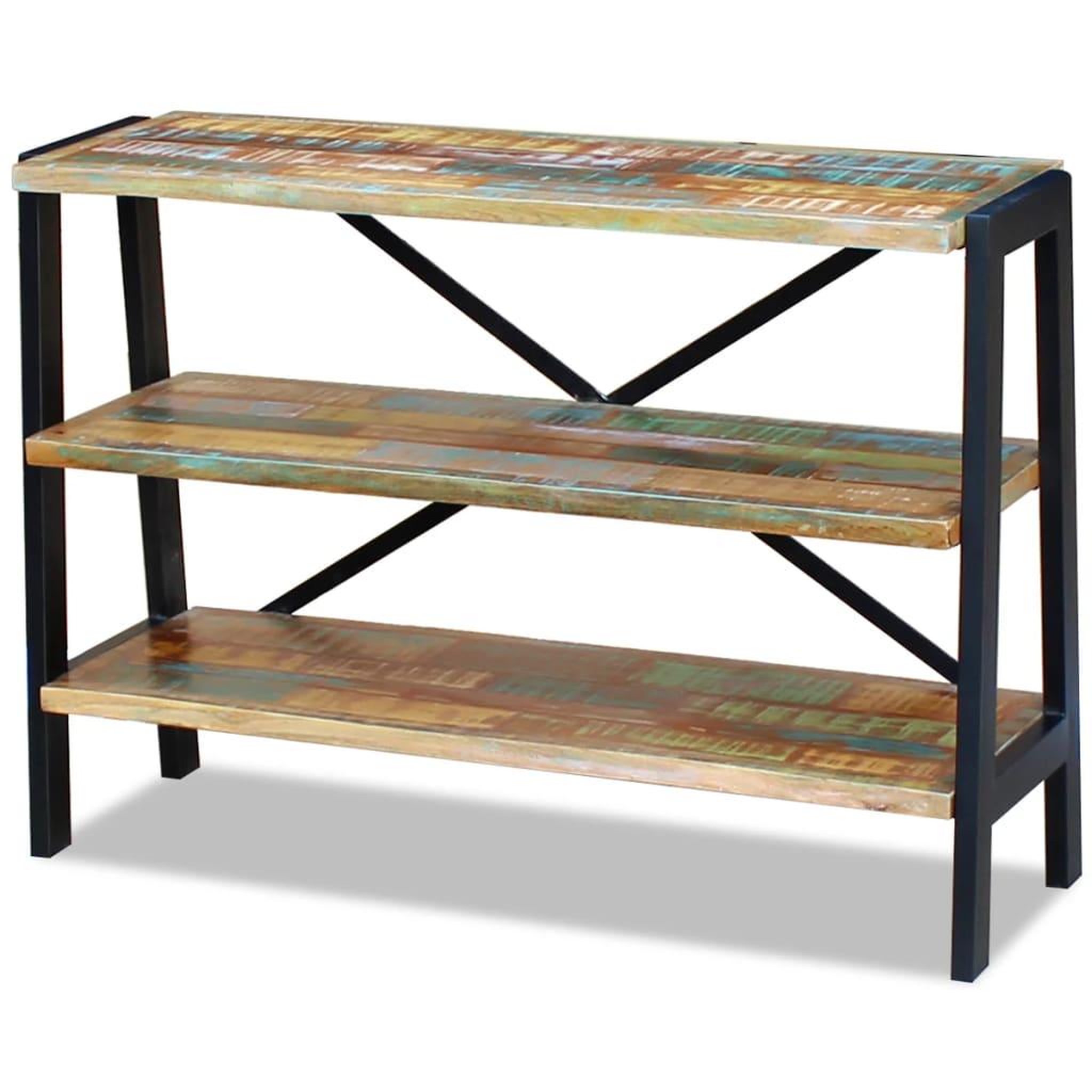 Voir la diapositive 5 : VIDAXL Buffet 3 etageres bois de recuperation massif