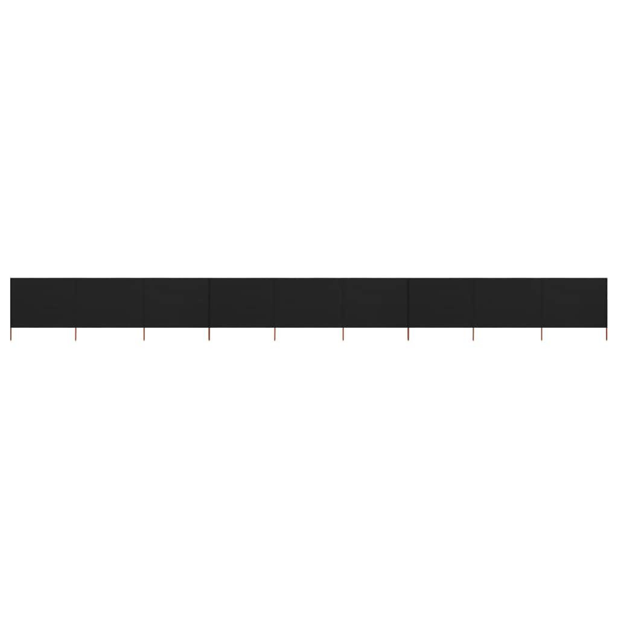 Voir la diapositive 1 : VIDAXL Paravent 9 panneaux Tissu 1200 x 160 cm Noir