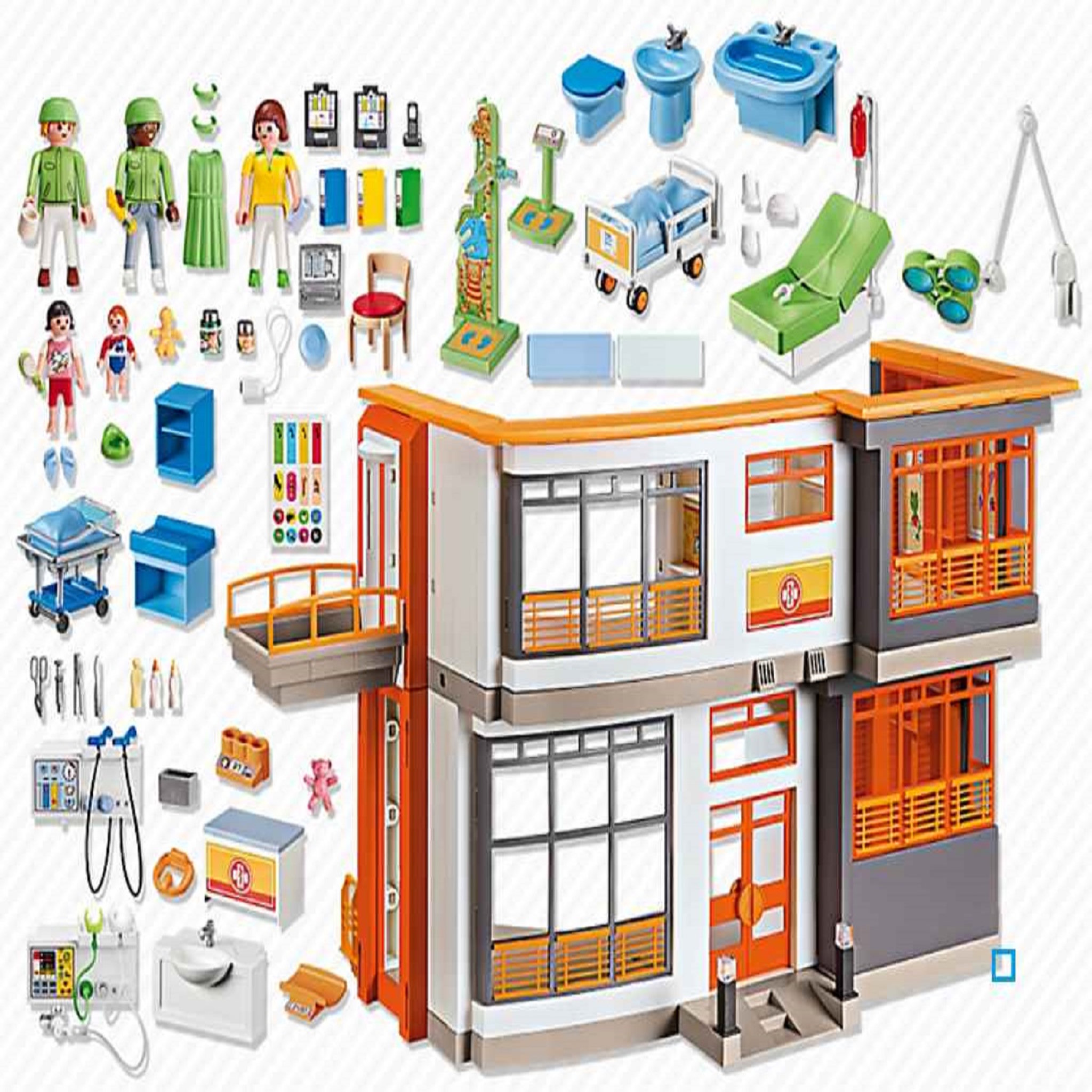 Voir la diapositive 3 : PLAYMOBIL 6657 - City life - Hôpital pédiatrique aménagé
