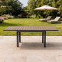 Voir la diapositive 5 : CONCEPT USINE Table de jardin extensible 180 cm en aluminium et bois d'eucalyptus NIDO
