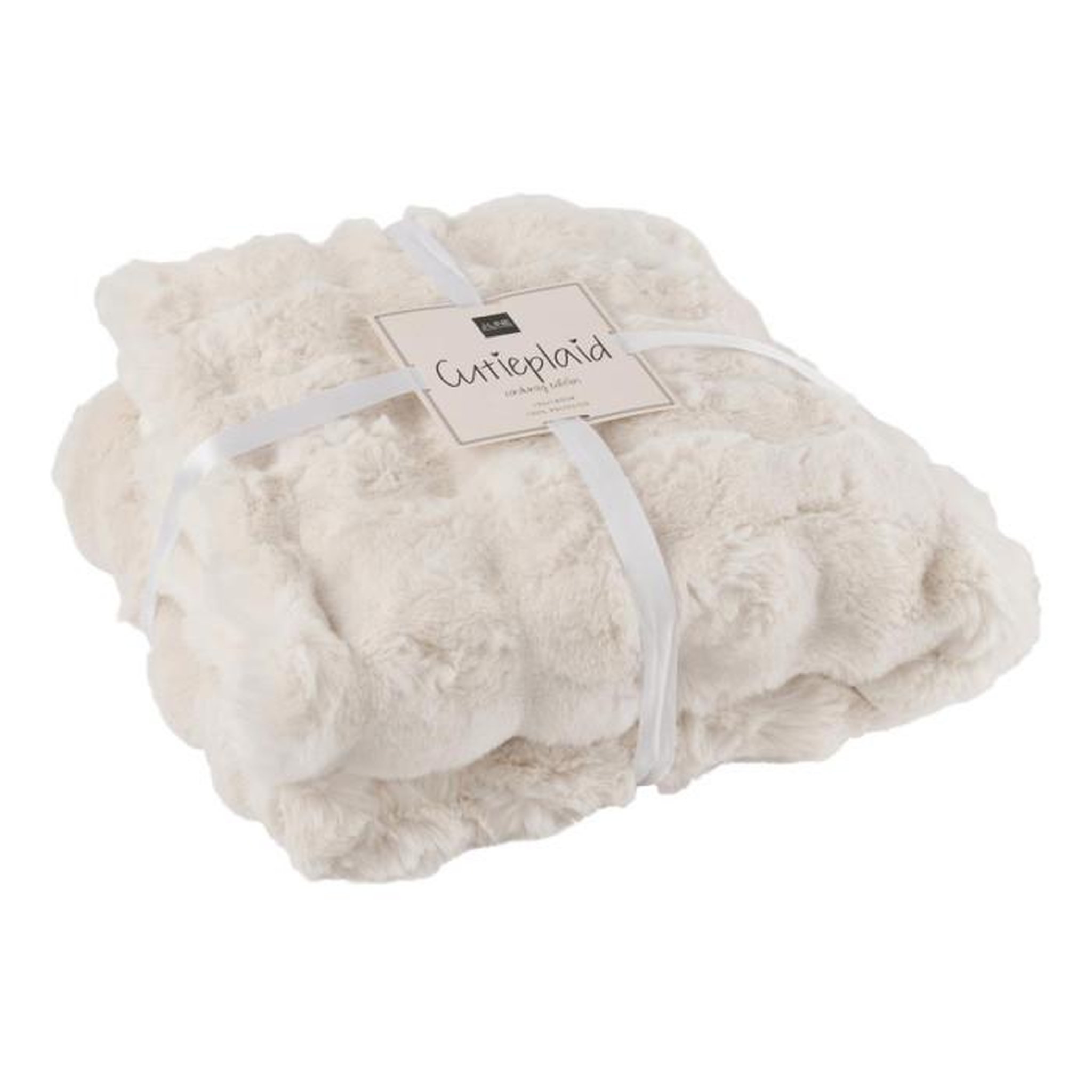 Paris Prix Plaid Uni  Wave  130x180cm Blanc