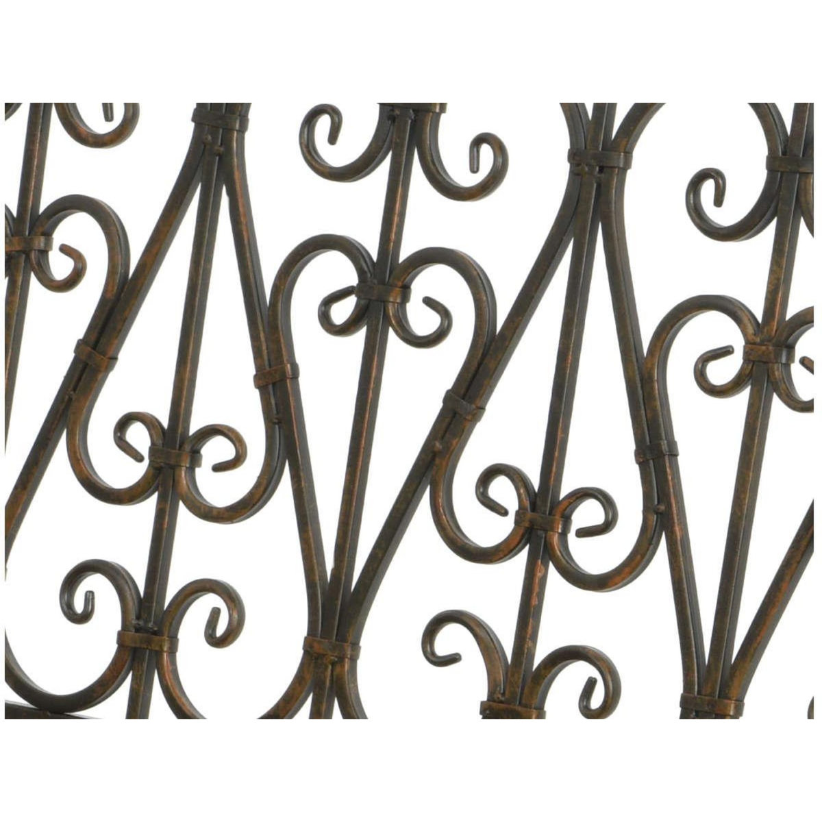 JARDIDECO Banc de jardin en bois et métal Bordeaux - Jardideco