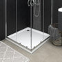 Voir la diapositive 1 : VIDAXL Receveur de douche avec picots Blanc 80x80x4 cm ABS