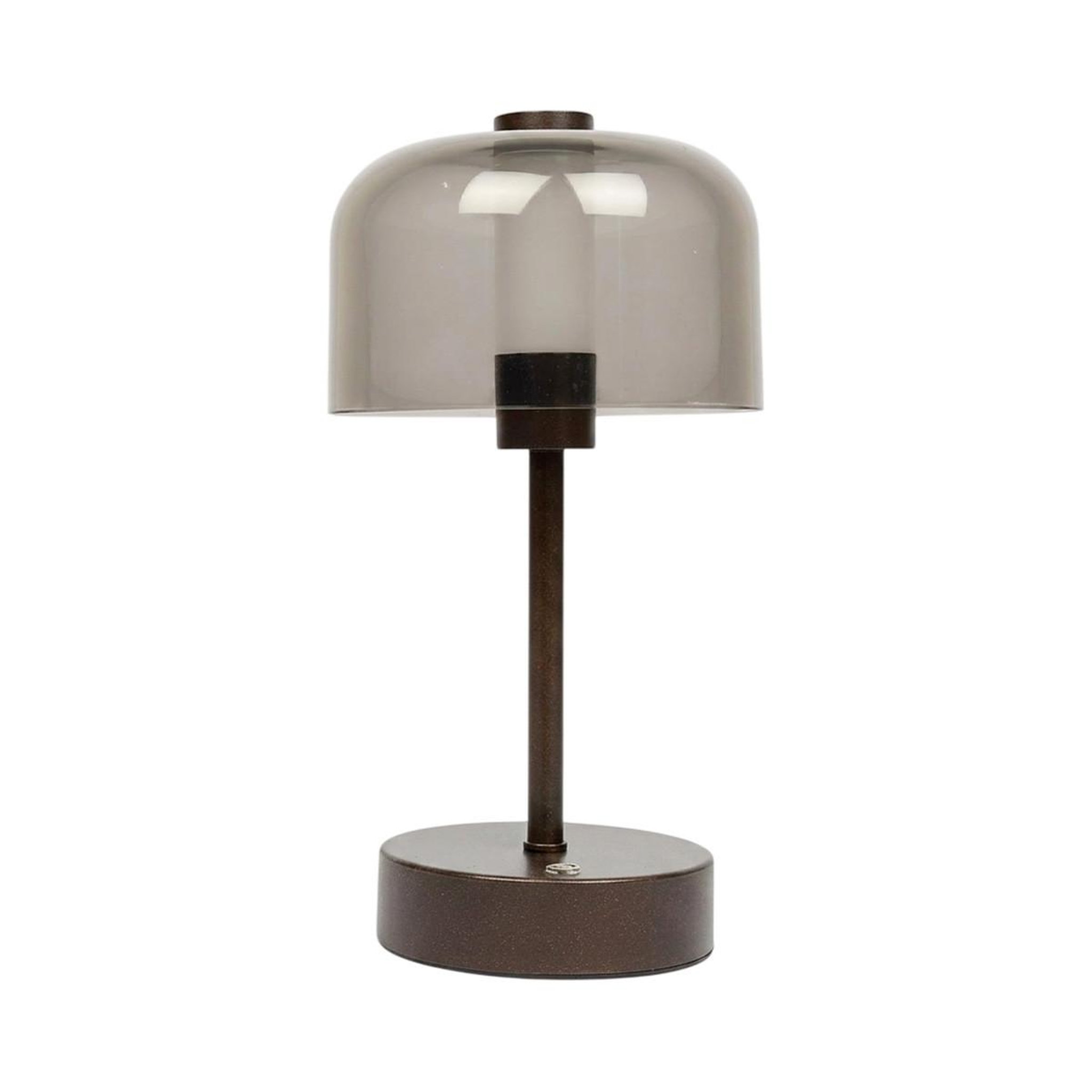 The Home Deco Factory Lampe à poser tactile rechargeable  led  24cm marron