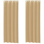 Voir la diapositive 2 : VIDAXL Rideaux en voile avec œillets 2 pcs sable