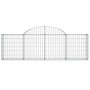 Voir la diapositive 3 : VIDAXL Panier de gabions arque 200x30x60/80 cm Fer galvanise