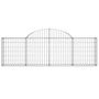 Voir la diapositive 3 : VIDAXL Panier de gabions arque 200x30x60/80 cm Fer galvanise