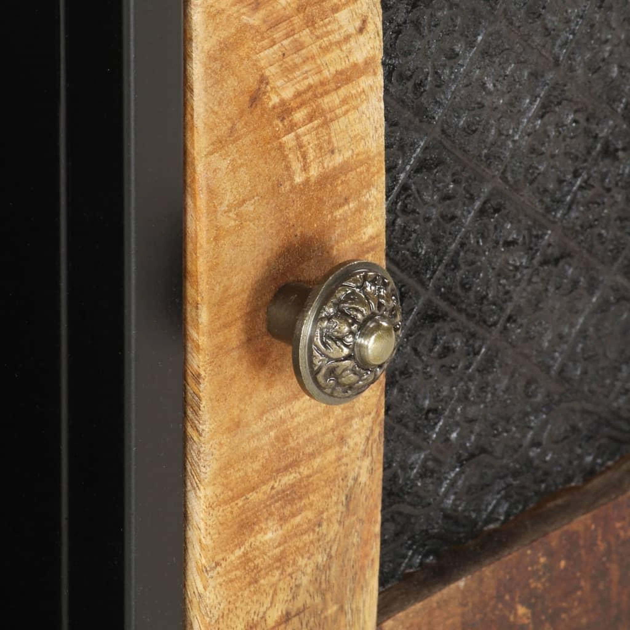 Voir la diapositive 5 : VIDAXL Meuble tv 90x30x40 cm bois de manguier brut
