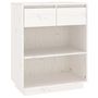 Voir la diapositive 2 : VIDAXL Armoire console Blanc 60x34x75 cm Bois de pin solide