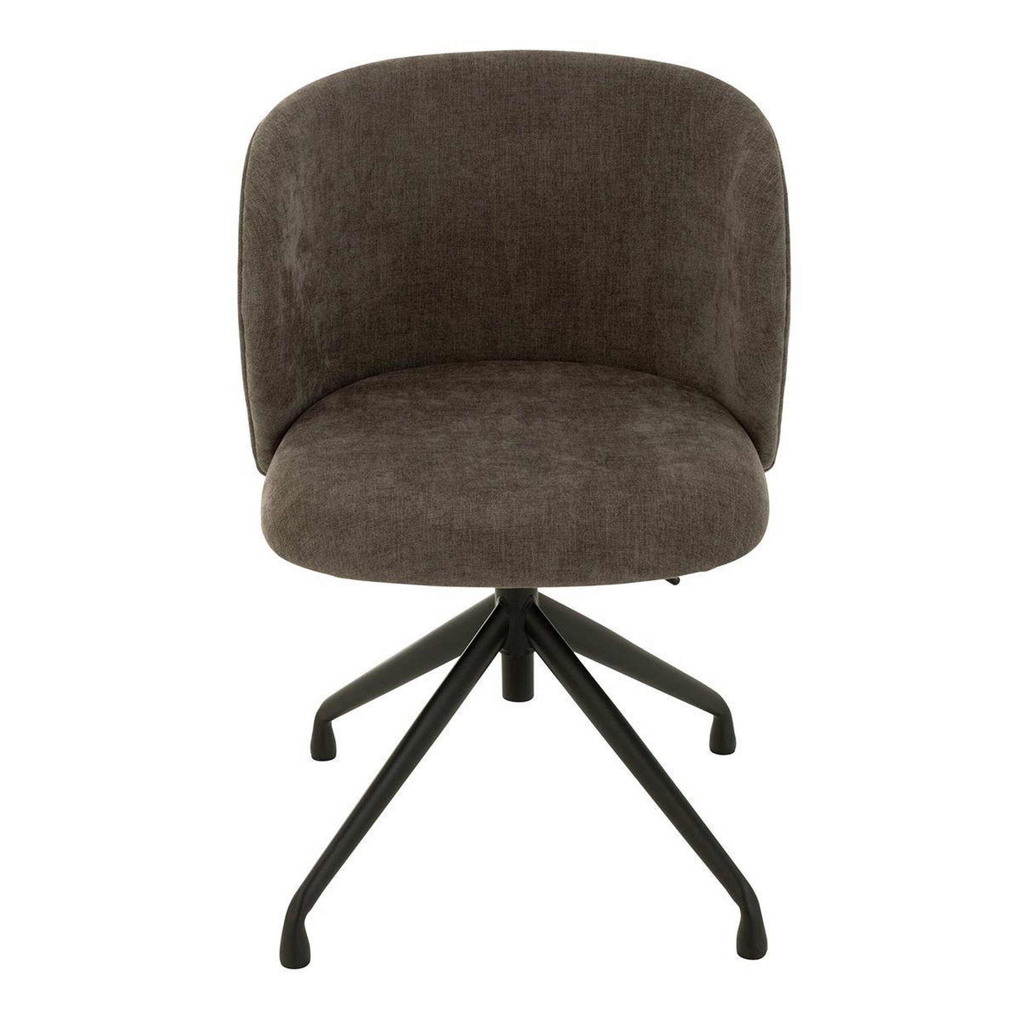 Voir la diapositive 2 : J-LINE Chaise pivotante design  gena  78-83cm gris foncé