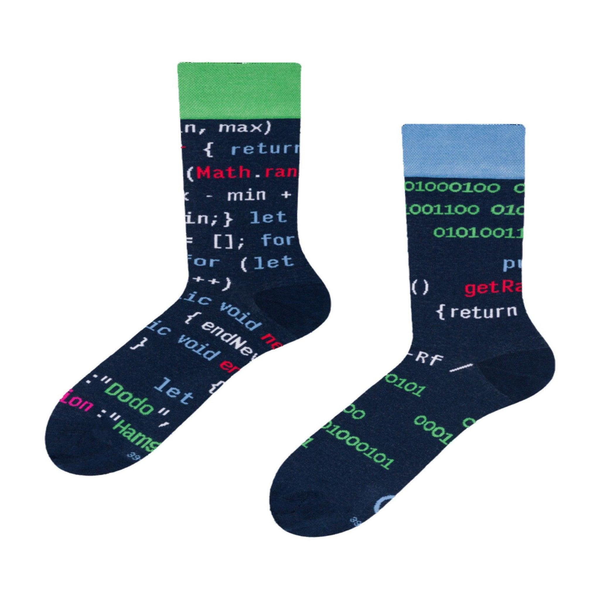 DEDOLES Chaussettes développeur web. Coloris disponibles : Bleu
