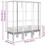 Voir la diapositive 6 : VIDAXL Jardiniere surelevee avec housse aspect rotin 120x40x140 cm
