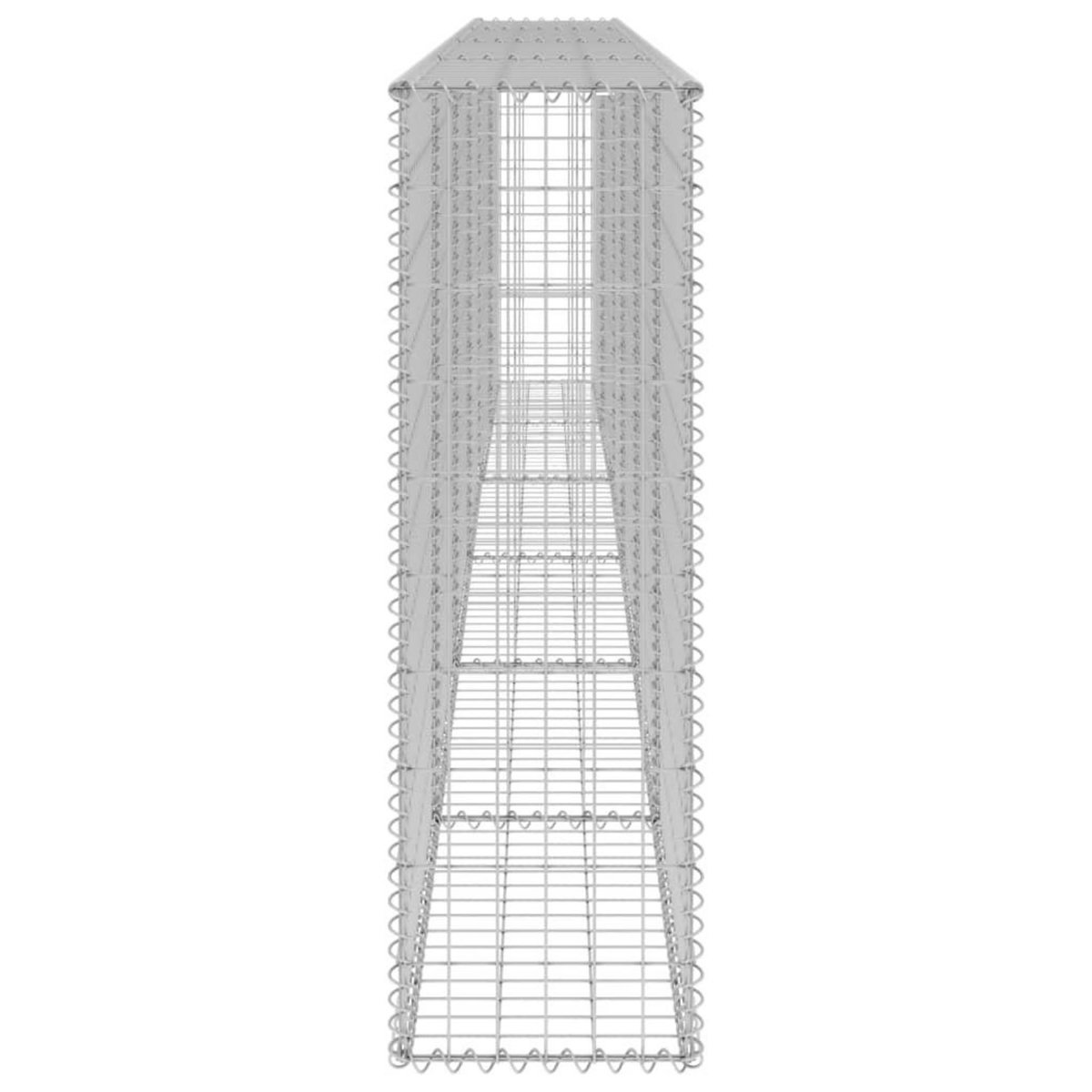 VIDAXL Mur en gabion avec couvercles Acier galvanise 300x30x100 cm