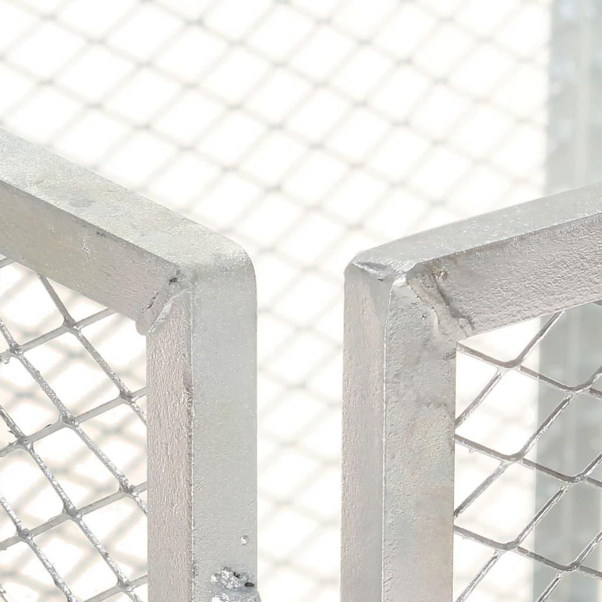 VIDAXL Composteur de jardin 85x85x70 cm Fer galvanise