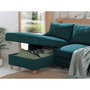 Voir la diapositive 4 : LISA DESIGN Will - canapé d'angle gauche - convertible avec coffre - 4 places - en tissu