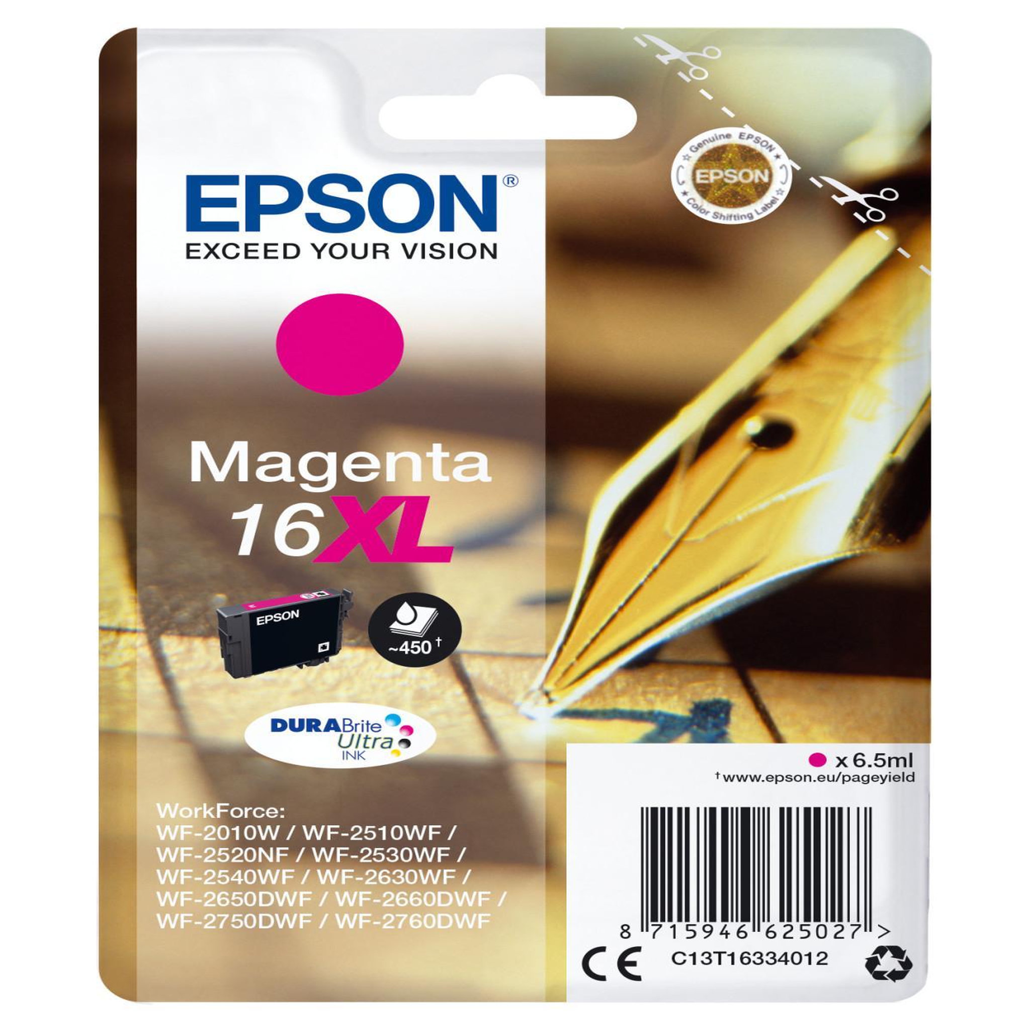 Voir la diapositive 2 : Epson Cartouche imprimante EPSON C 13 T 163340