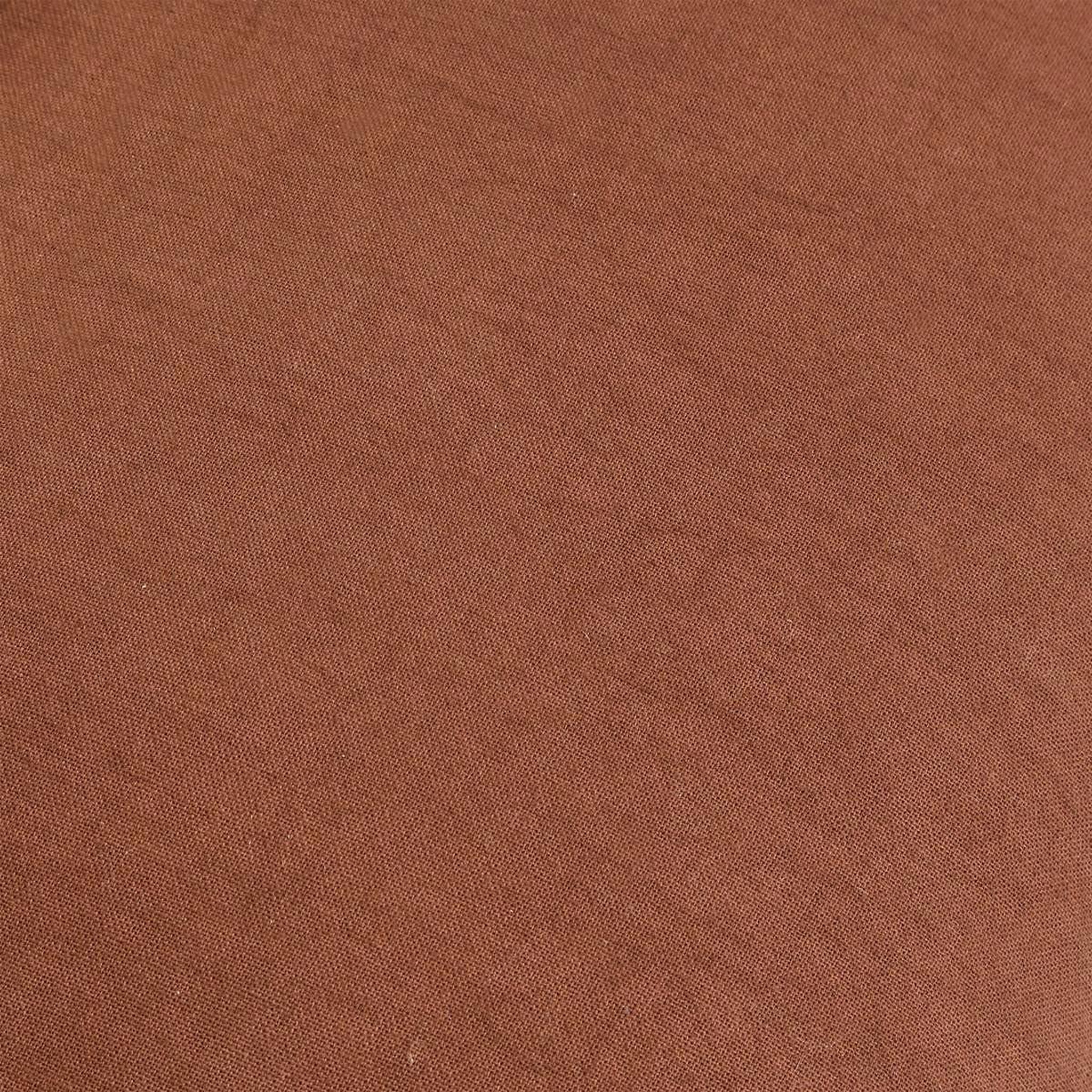 Voir la diapositive 4 : ATMOSPHERA Coussin déco brodé  hary  35x75cm marron