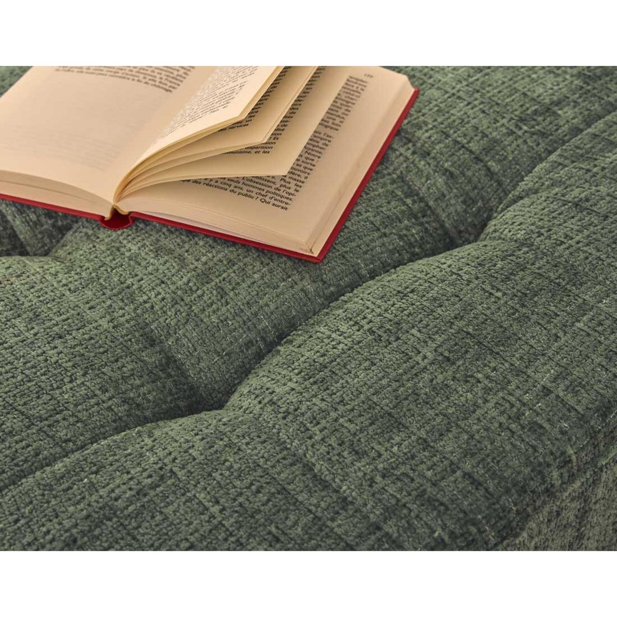 LISA DESIGN Anna - canapé droit 2 places avec poche en velours texturé