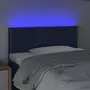 VIDAXL Tete de lit a LED Bleu 100x5x78/88 cm Tissu