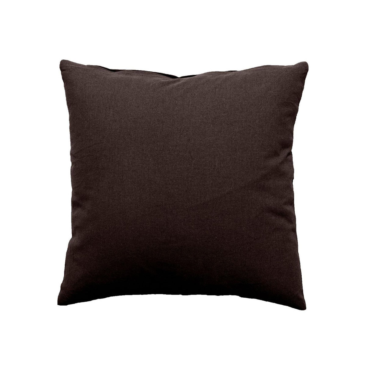 TOILINUX Petit Coussin déhoussable Panama - 40 x 40 cm - Marron ...