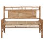 Voir la diapositive 3 : VIDAXL Banc de jardin avec coussin 120 cm Bambou