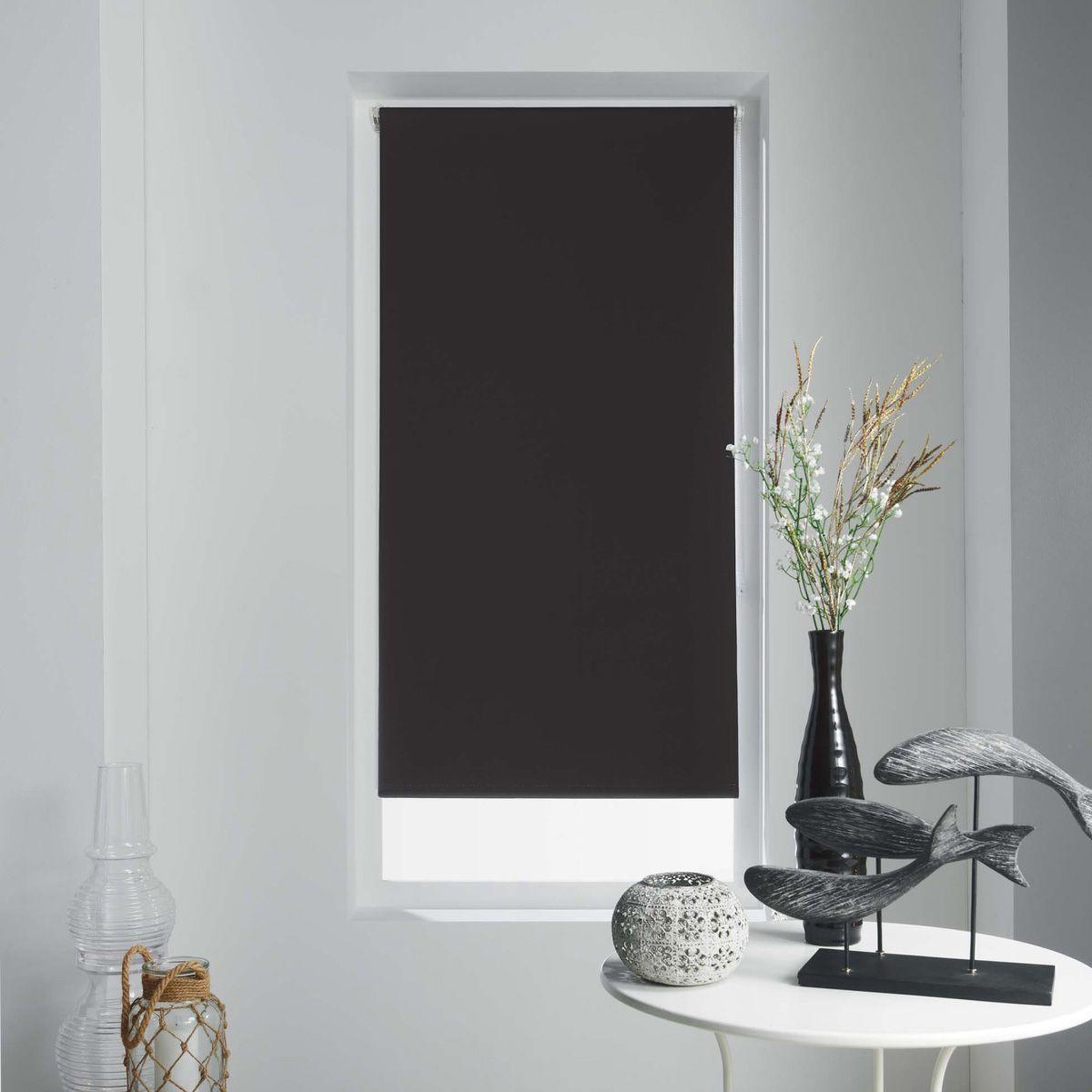 Douceur d'Intérieur Store enrouleur occultant  occult  120x180cm noir