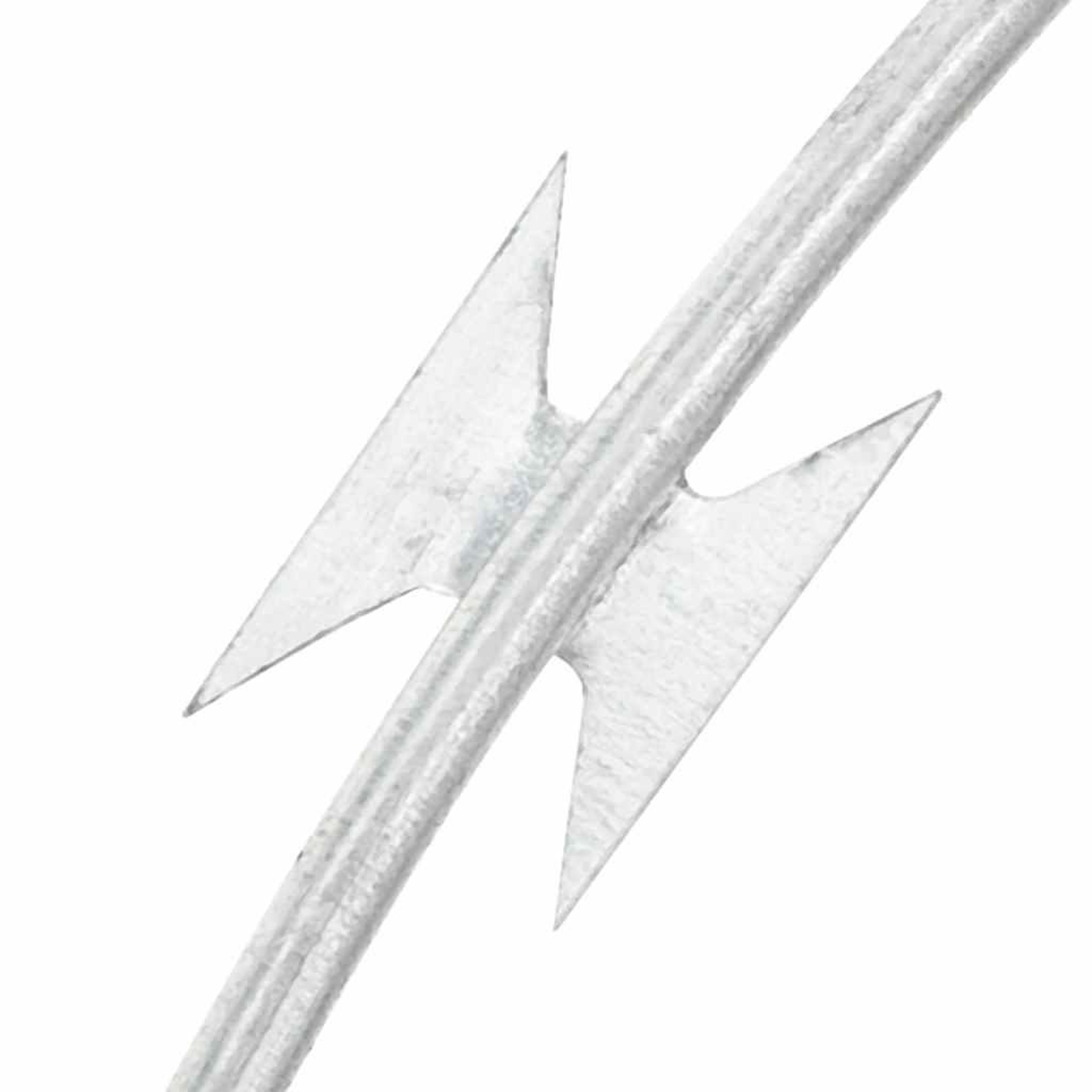 Voir la diapositive 3 : VIDAXL Fil de fer barbele rouleau helicoïdal acier galvanise 100 m