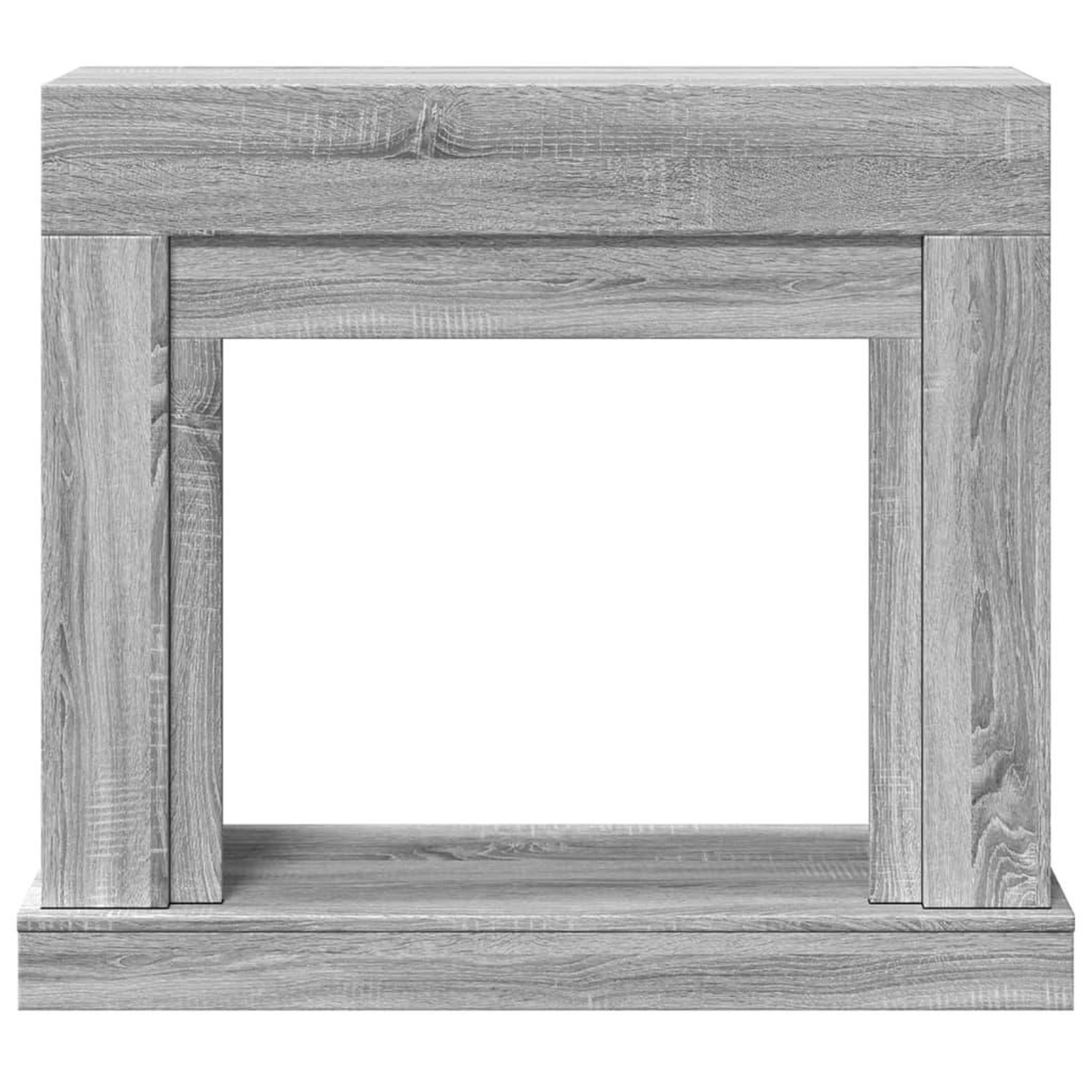 Voir la diapositive 4 : VIDAXL Cadre de cheminee sonoma gris 100x30x87,5 cm bois d'ingenierie