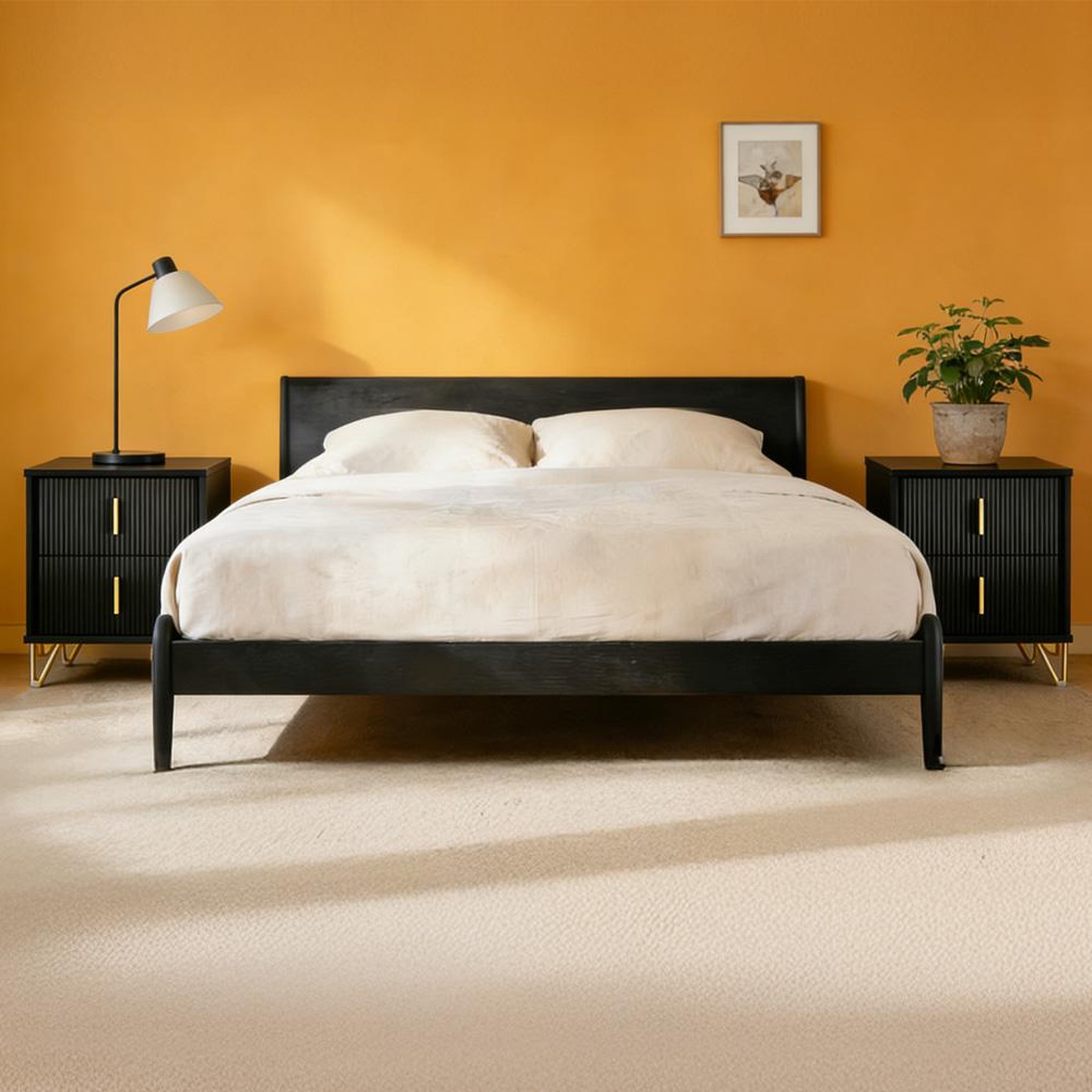 Voir la diapositive 2 : SOBUY SoBuy - Table De Chevet à deux tiroirs - Moderne - FBT115X2