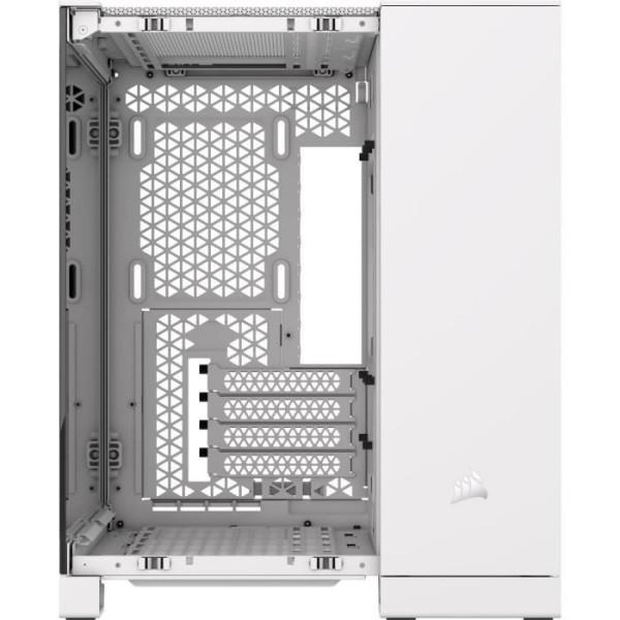 Voir la diapositive 5 : Corsair Boîtier pc - corsair - 2500x tempered glass micro atx dual chamber - blanc