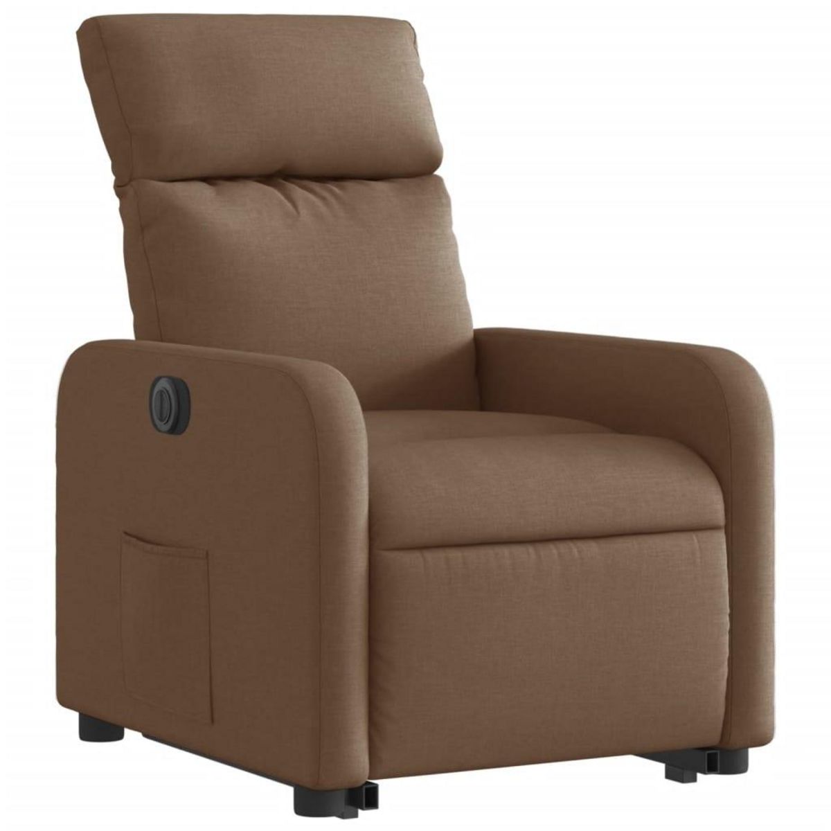 VIDAXL Fauteuil inclinable electrique marron tissu
